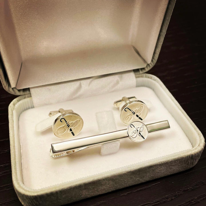 純銀製 オリジナルカフス＆ネクタイピンセット GENT'S CODE – GENT'S CODE