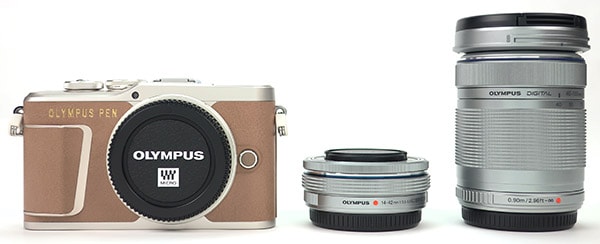 オリンパス ミラーレス一眼カメラ PEN E-PL10 EZ ブラック ダブル