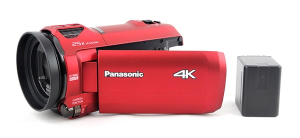 パナソニック 4K対応ビデオカメラ HC-VX992MS レッド 予備バッテリー
