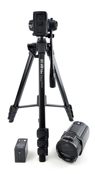 ソニー 4K対応ビデオカメラ FDR-AX45A ブラック 三脚＆予備バッテリー