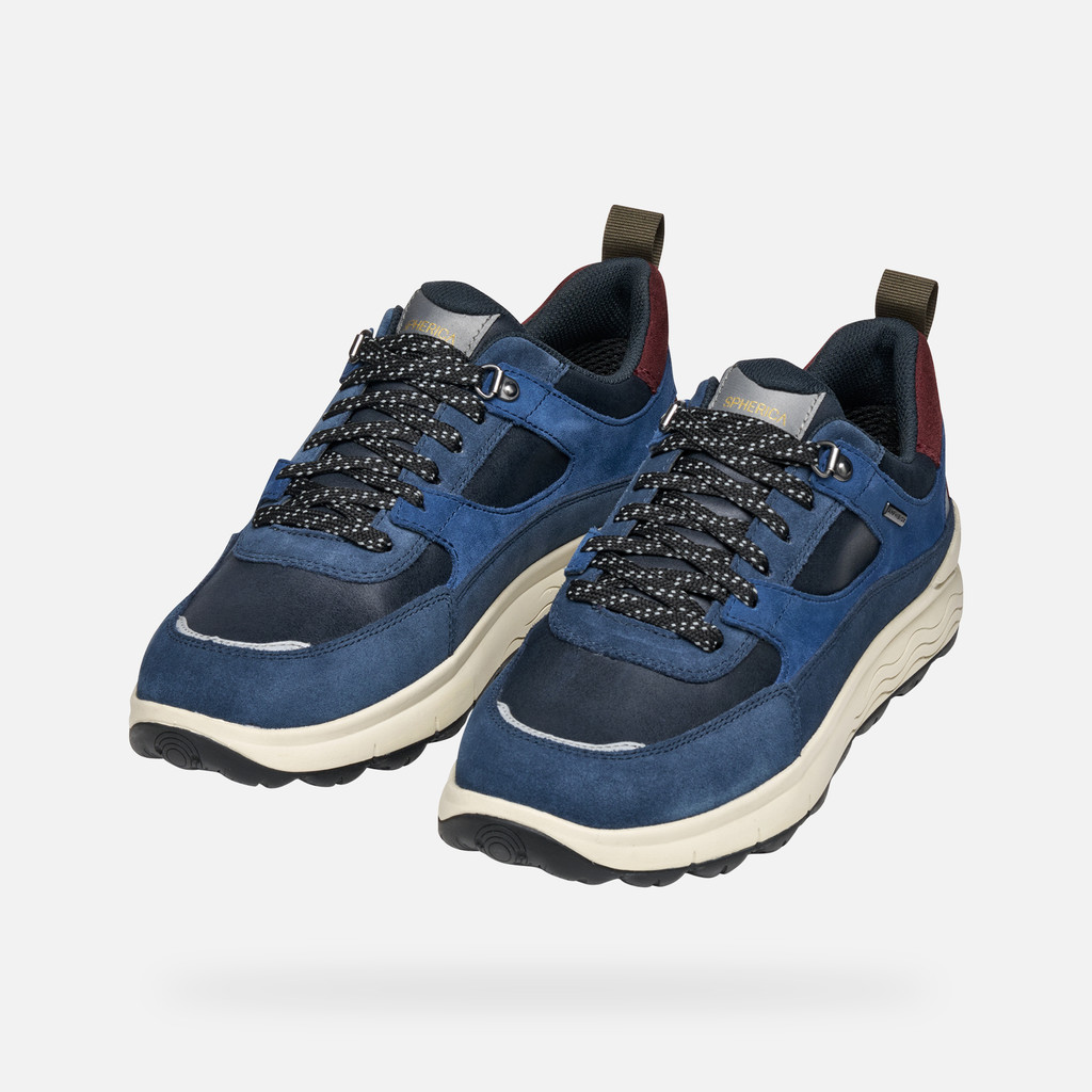 Geox® SPHERICA 4X4 ABX MAN: Dark Avio/Avio Waterproof trainers
