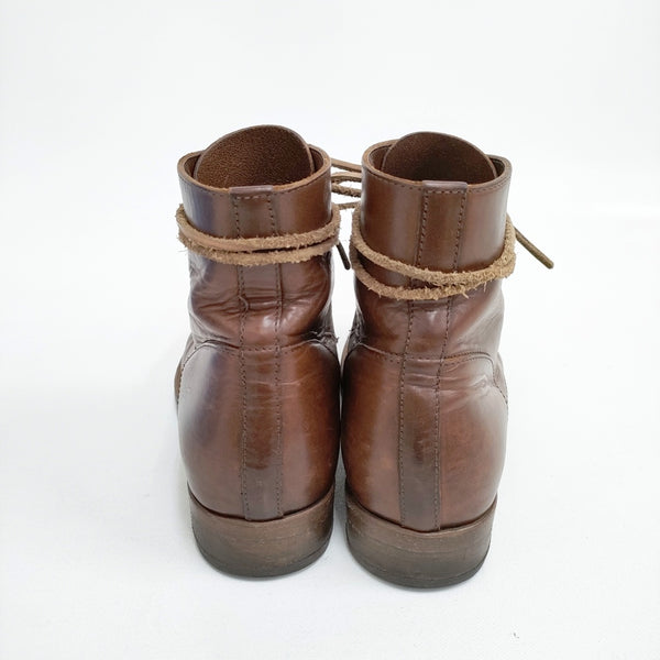 BUTTERO レースアップ レザー 革 41サイズ ブーツ ブラウン メンズ