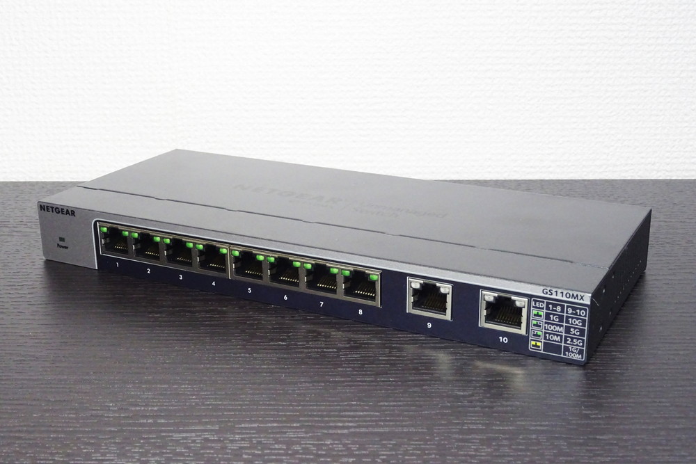 10GbE対応のスイッチングハブ「GS110MX」フォトレビュー - GeekDays