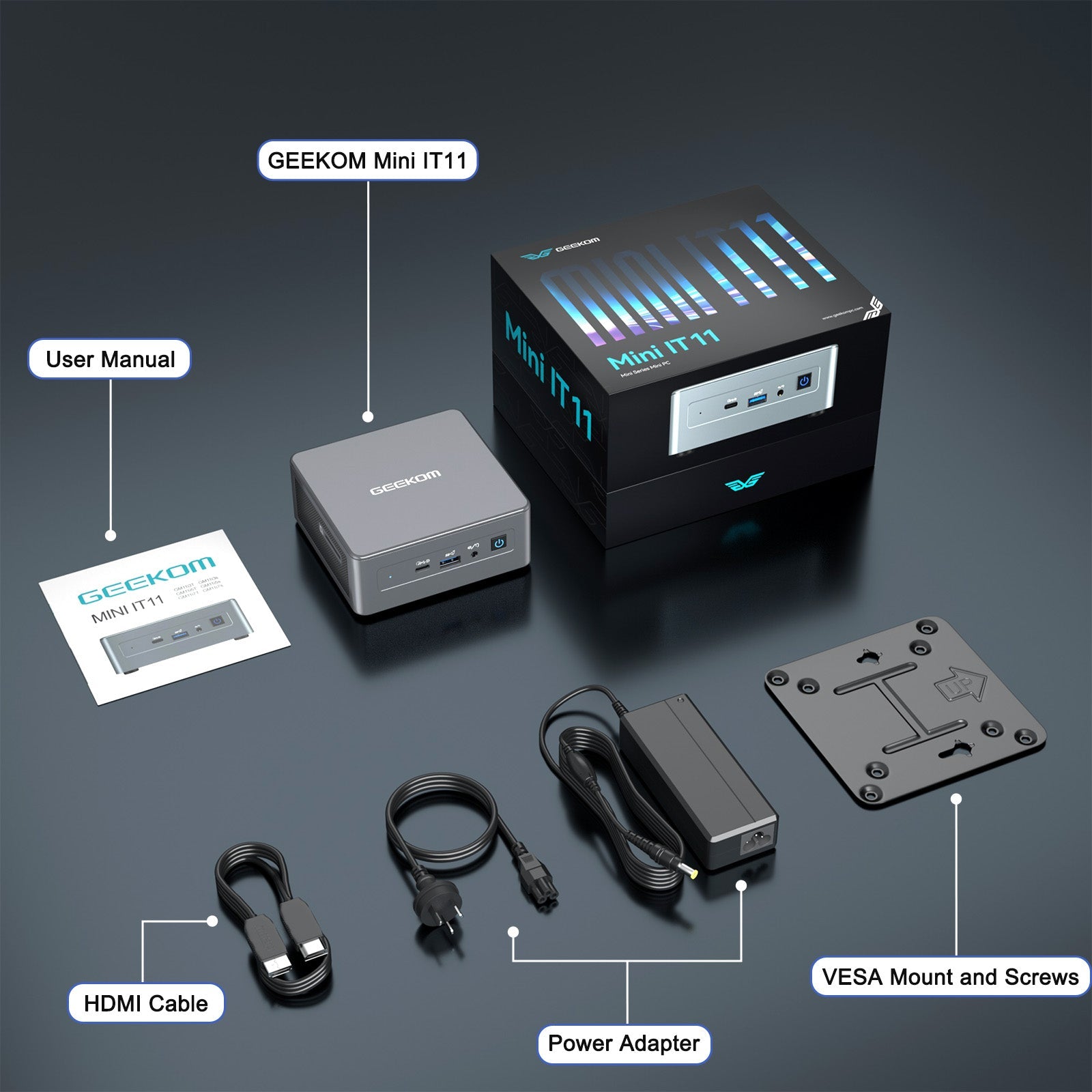 GEEKOM Mini IT11ミニPC| Intel 11世代i7 & Windows 11 Pro | 高互換性