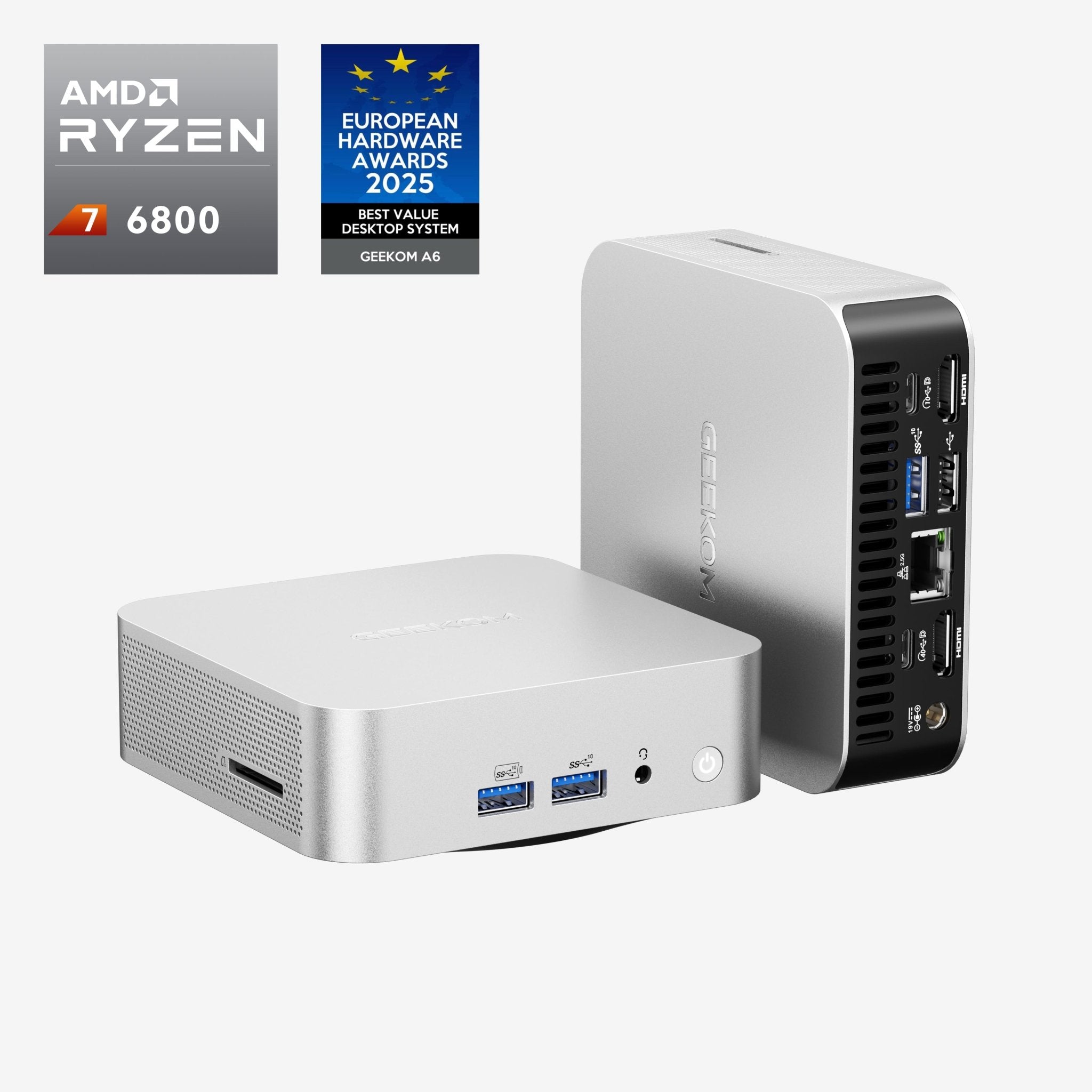 GEEKOM NUC A6 ミニPC |AMD Ryzen R7-6800 搭載 - 高性能AIミニPC