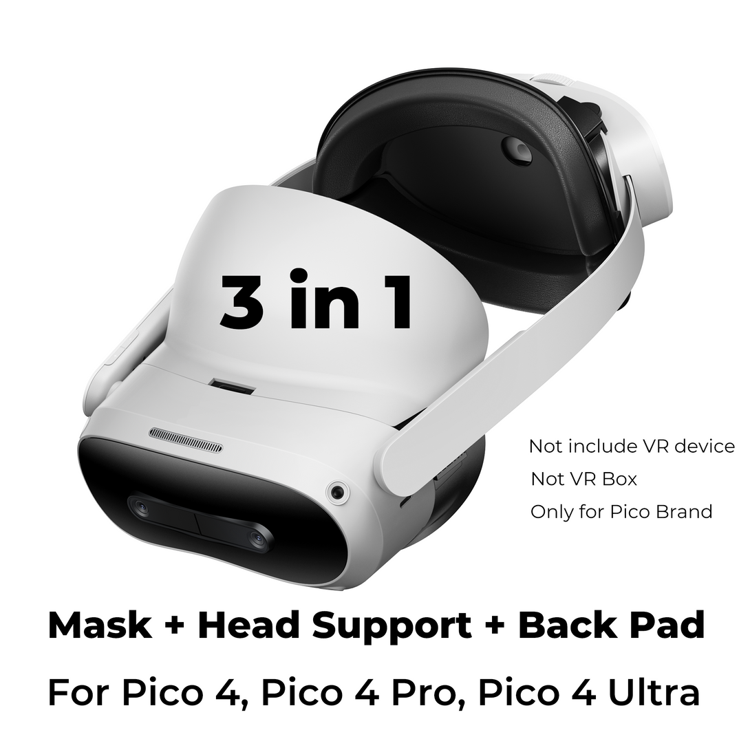 GEEKVR Facial Interface & Head Strap for Pico 4, Pico 4 Pro and Pico 4