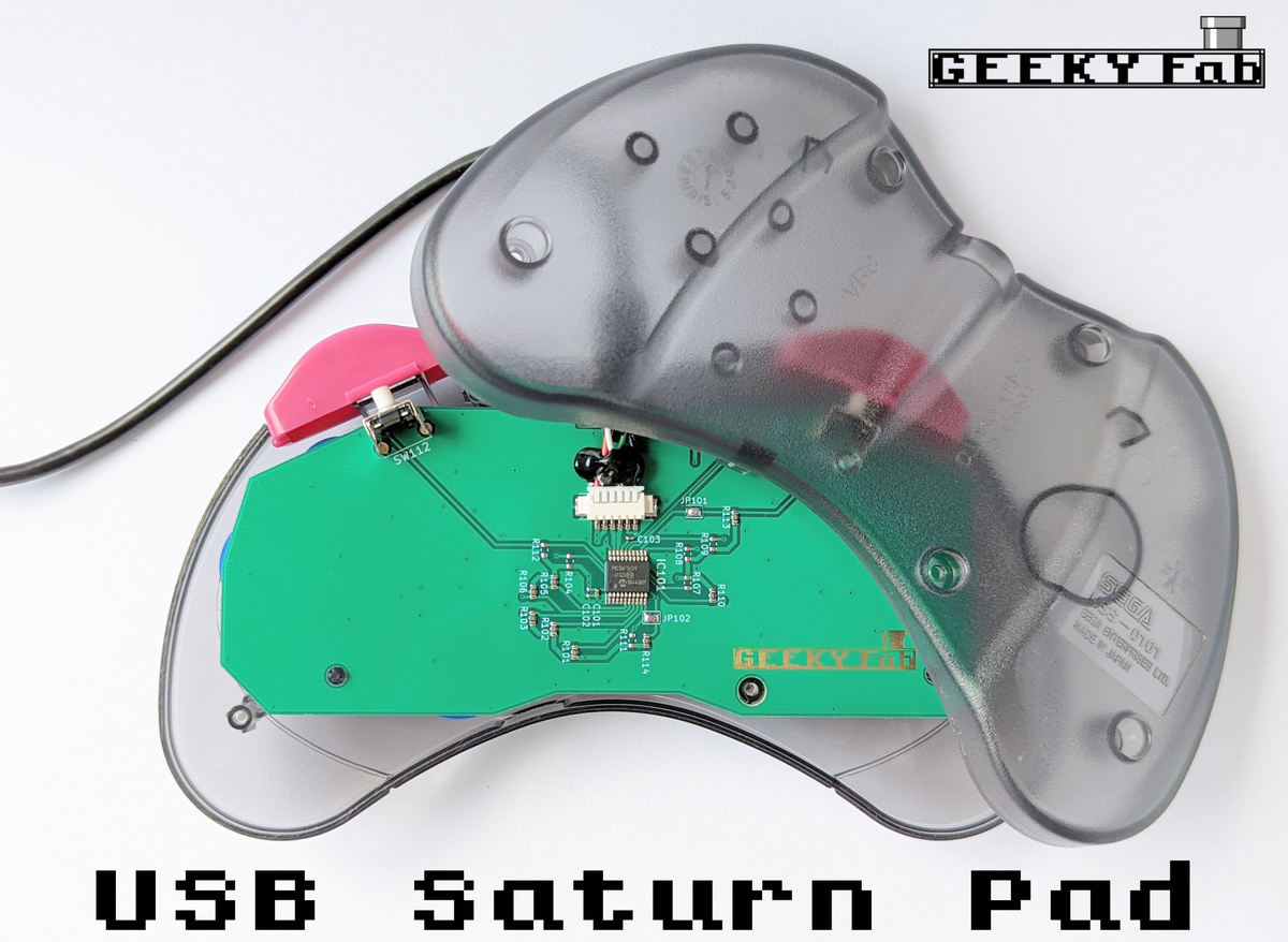 サターンパッドをUSBゲームパッド化する基板を作りました | GEEKY Fab.