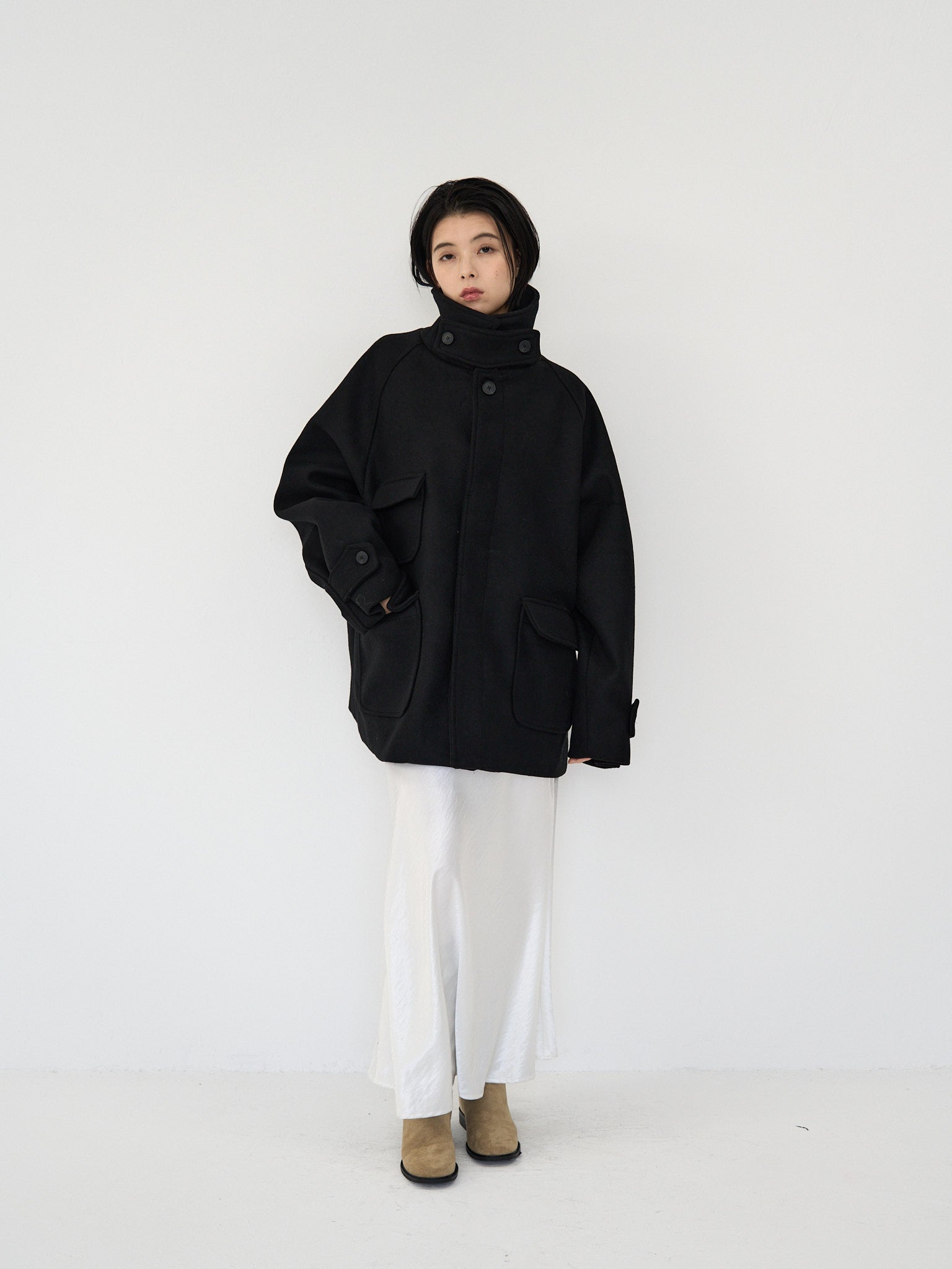 flap pocket wool coat – geeong