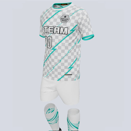 Premium Zap Custom Soccer Uniform w/Custom Socks – Gear Team Apparel