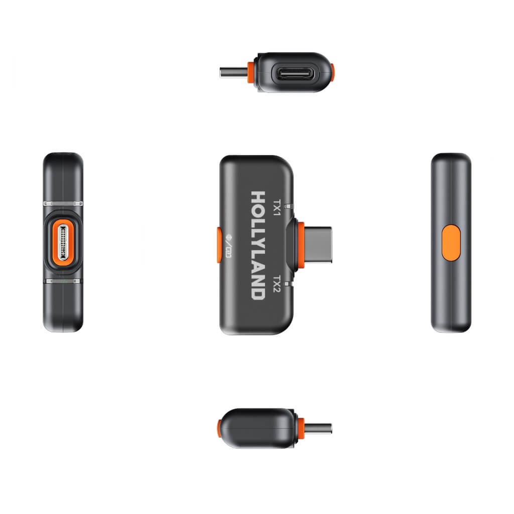 Hollyland LARK M2S with USB-C Plug - Wireless Lavalier Mic System