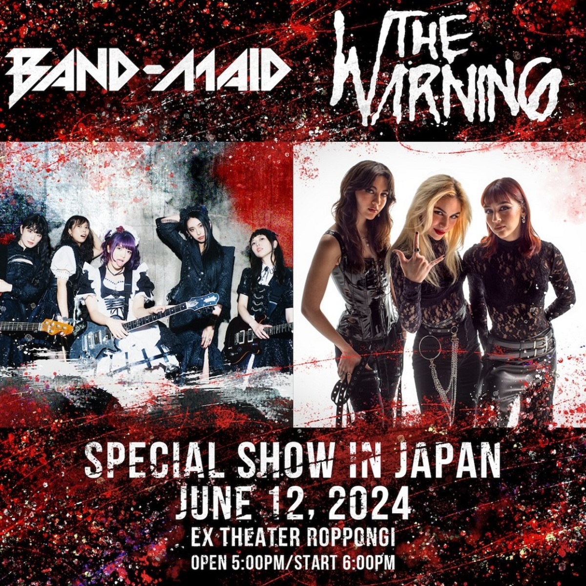 BAND-MAID、メキシコの3姉妹バンド THE WARNINGとのスペシャル公演開催