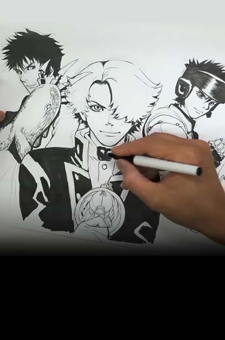 皆川亮二「海王ダンテ」「スプリガン」「ARMS」トリプルヒーロー作画