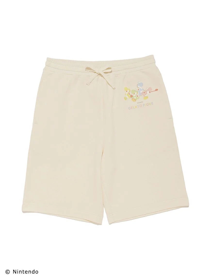 SUPER MARIO] [MENS] Toad & Yoshi Fleece Pullover & Shorts Set