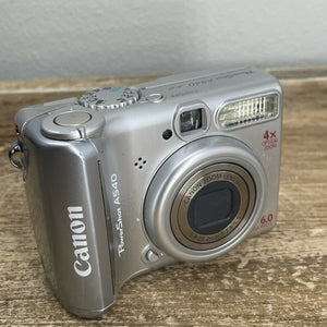 Canon PowerShot A540 Silver 6.0MP Digital Camera – Getten Deals