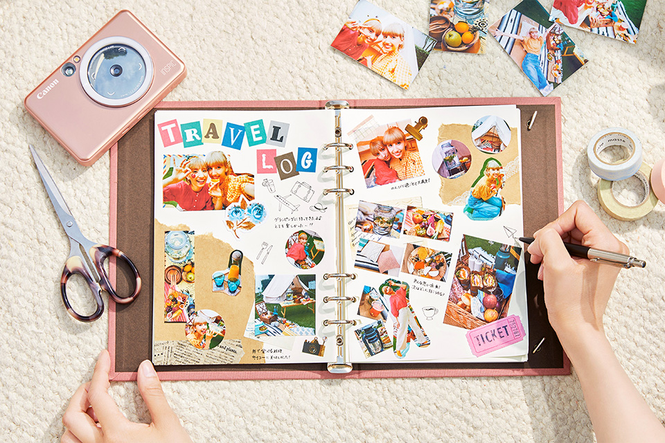 貼れるシールプリントは楽しみ方いっぱい！ キヤノンのミニフォト