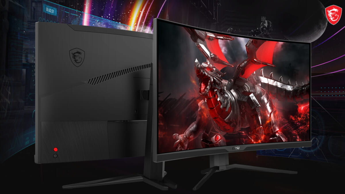 31.5インチの大画面と1000Rの湾曲率で圧倒的な没入感！ MSIの