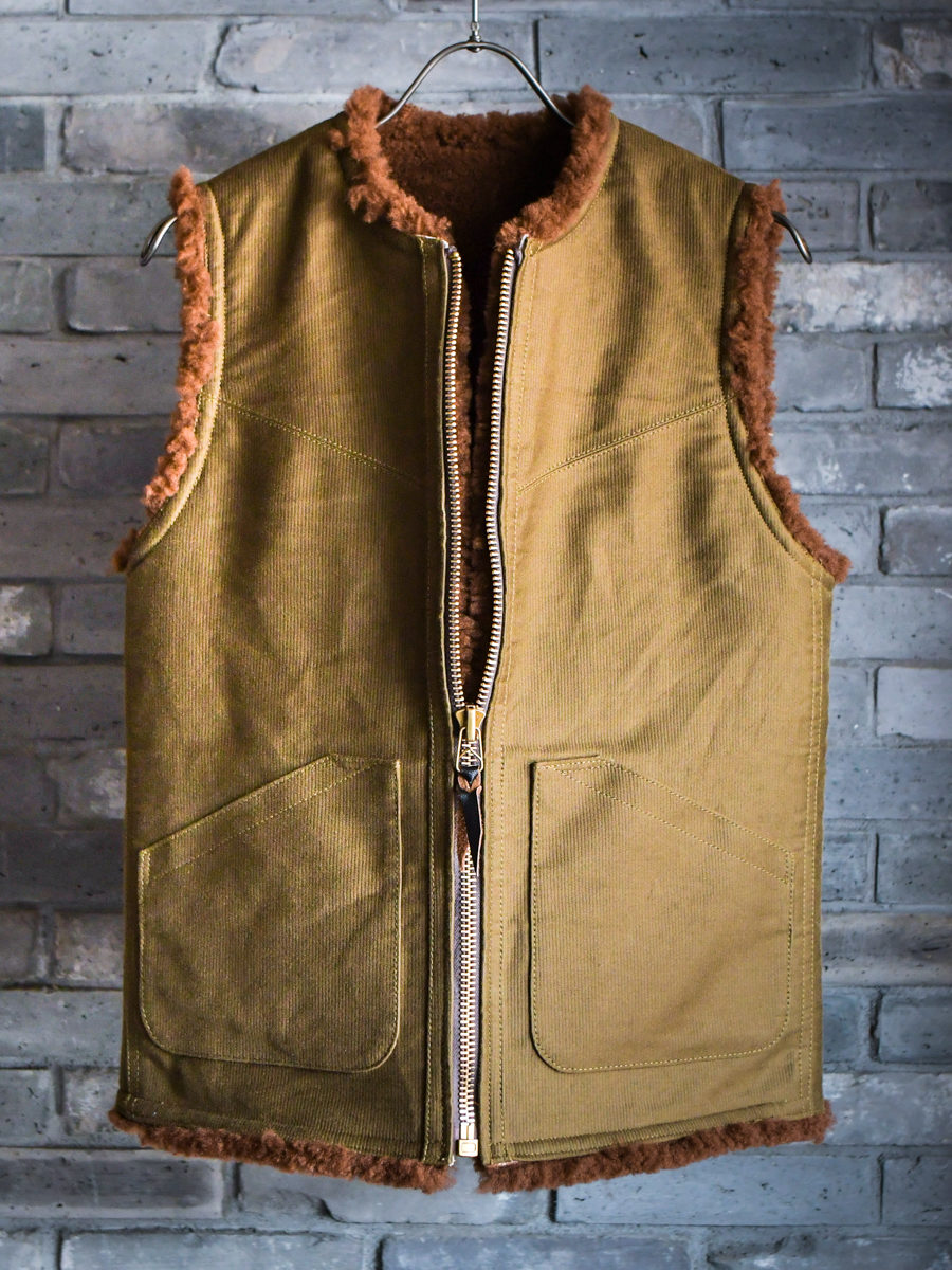 REVERSIBLE HEAVY MOUTON VEST – GERUGA