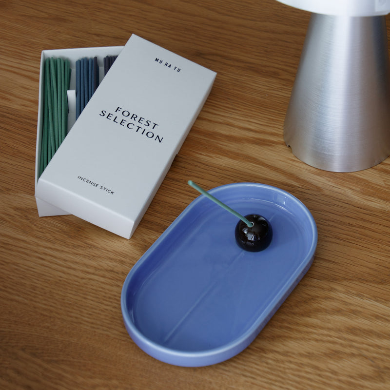 Incense Holder Ice Blue × Hickory – GENERAL FURNISHINGS & CO.