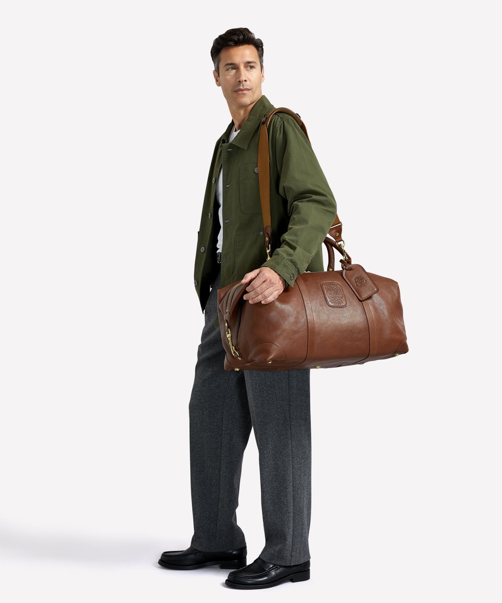 Cavalier II No. 97 | Vintage Chestnut Leather Duffle Bag | Ghurka Icon