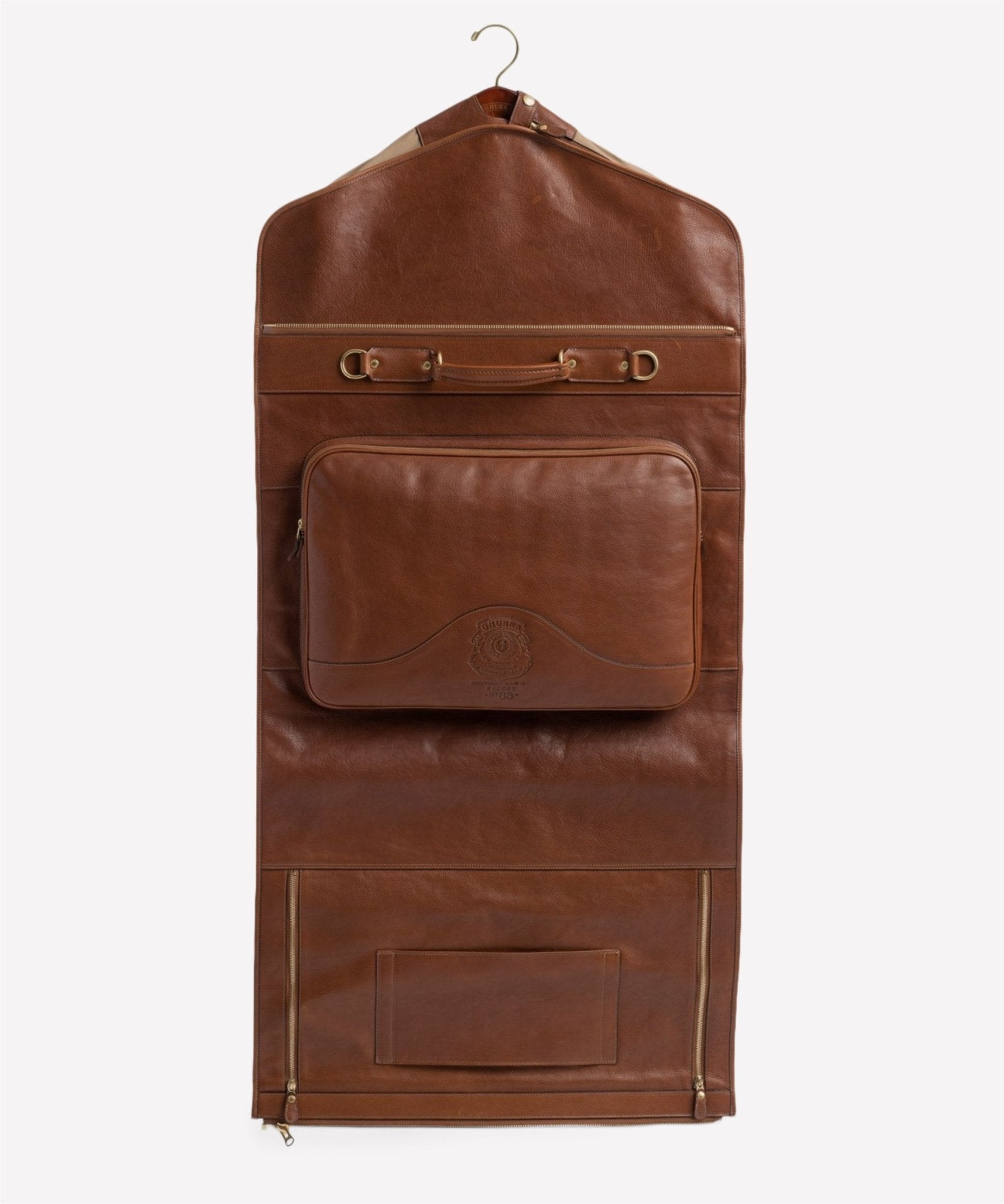 Packet No. 83 | Vintage Chestnut Leather Garment Bag | Ghurka