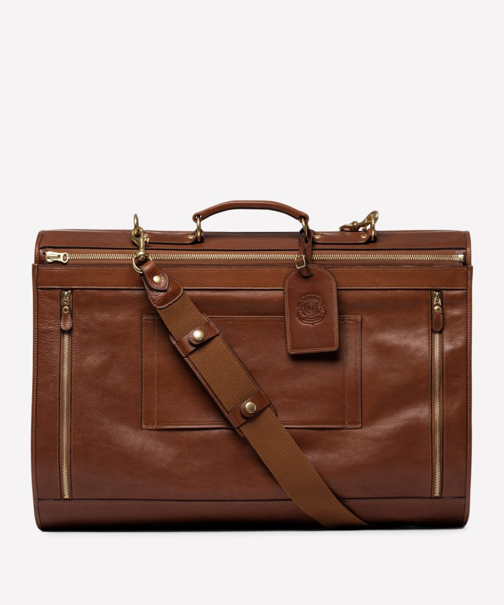 Packet No. 83 | Vintage Chestnut Leather Garment Bag | Ghurka