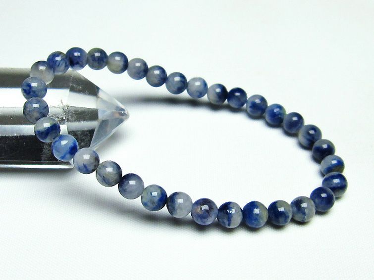 デュモルチェライトインクォーツ ブレスレット6mm[T286-3299]