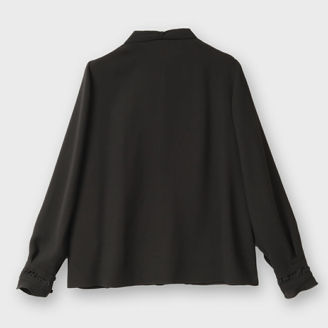 手洗い可】PLATINE ライト ジョーゼット フリルブラウス – 銀座マギー