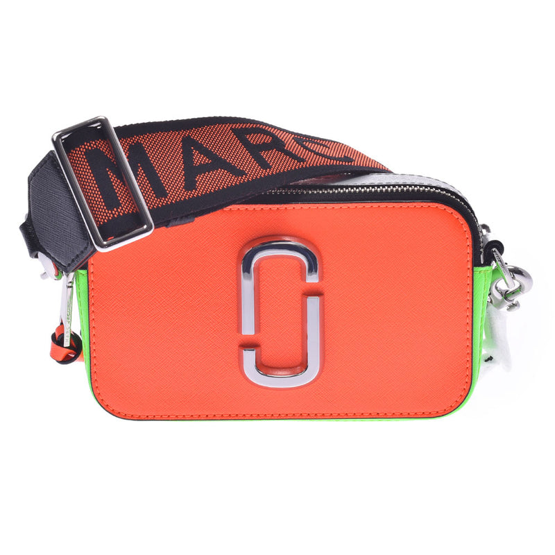 マークジェイコブススナップショット 2WAYバッグ オレンジ/マルチ