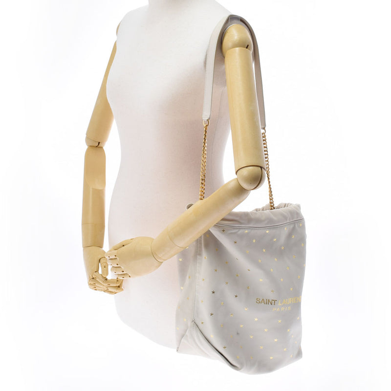 サンローランテディ チェーンショルダー 巾着タイプ スター柄