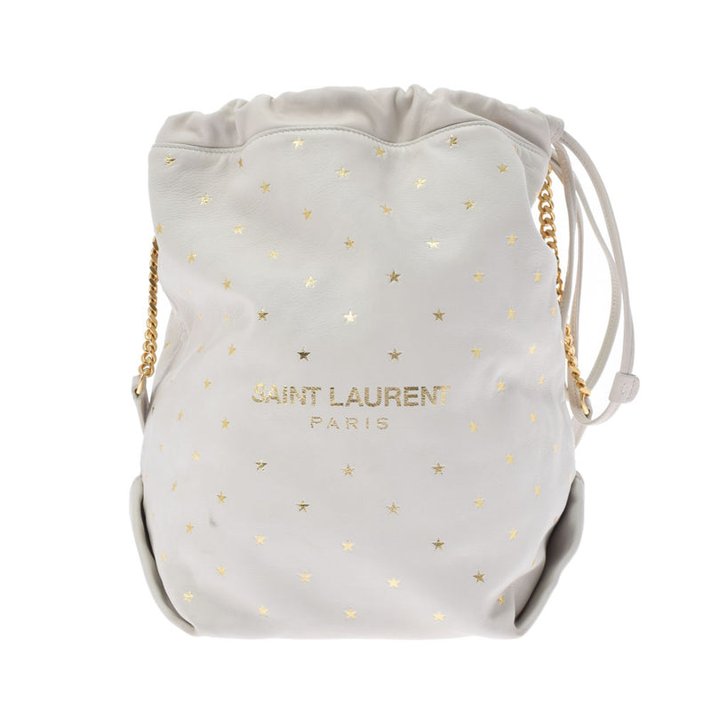 サンローランテディ チェーンショルダー 巾着タイプ スター柄