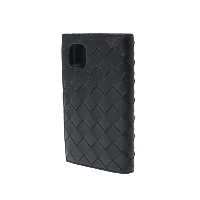 ボッテガヴェネタiPhone11 手帳型ケース イントレチャート 黒 ユニ