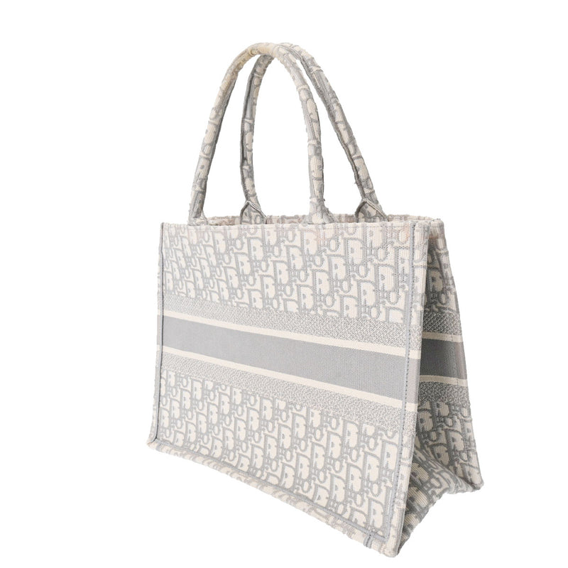 クリスチャンディオールブックトート ミディアム グレー レディース