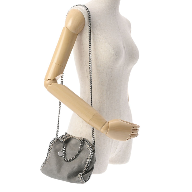 ステラマッカートニーファラベラ ミニチェーンショルダー グレー