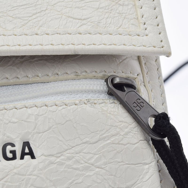 バレンシアガスモールポーチ 白 レディース ショルダーバッグ 532298