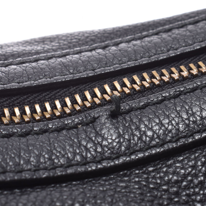 グッチハーフムーンショルダーバッグ GUCCIプリント ホーボー 黒 ユニ