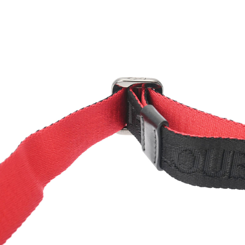 クリスチャンルブタンエクスプローラーファンク キーリング 黒/赤