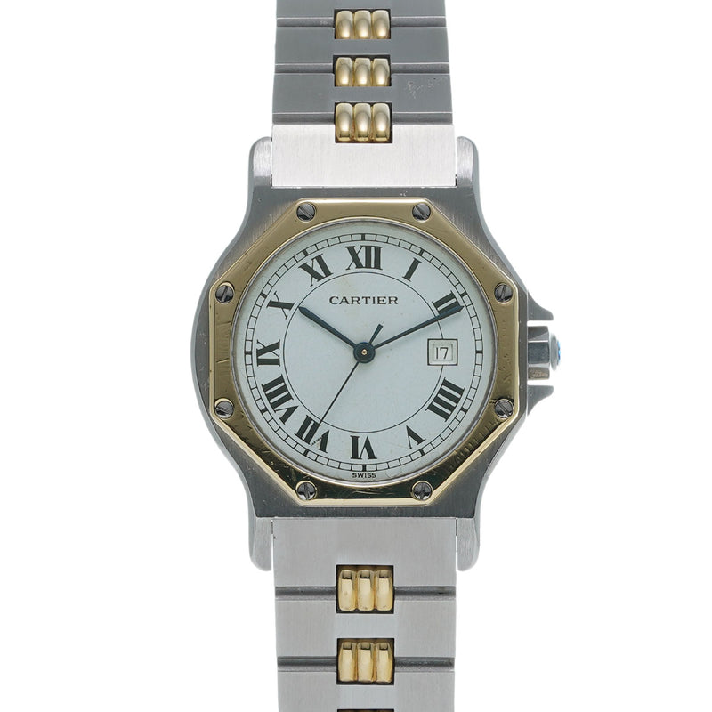 カルティエサントス オクタゴン LM アンティーク ゴドロンブレス