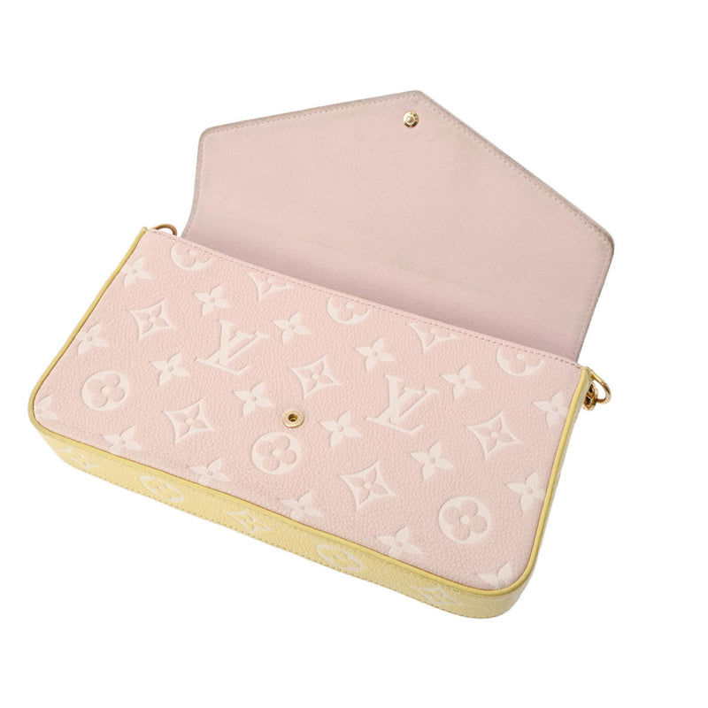 ルイヴィトンポシェットフェリシー チェーンウォレット 43006 ピンク
