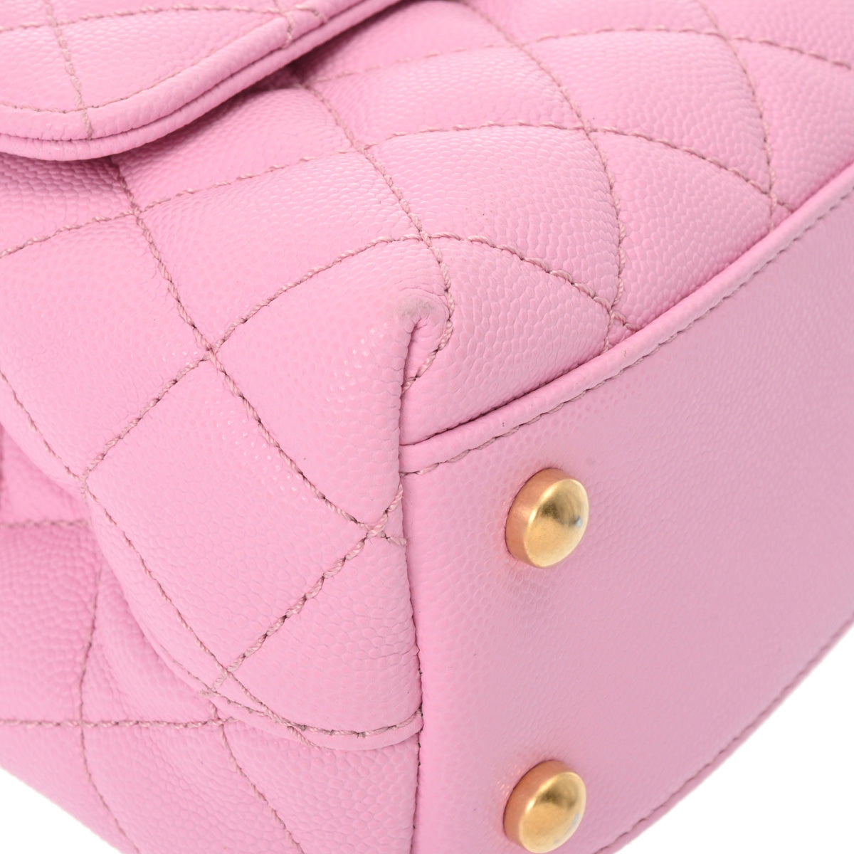 シャネル トップハンドル XS 2WAY 持ち手チェーン 42976 ピンク