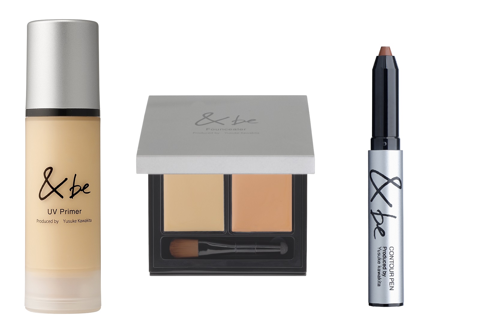 ヘアメイクがプロデュースするアンドビー製品で、コンプリート肌に