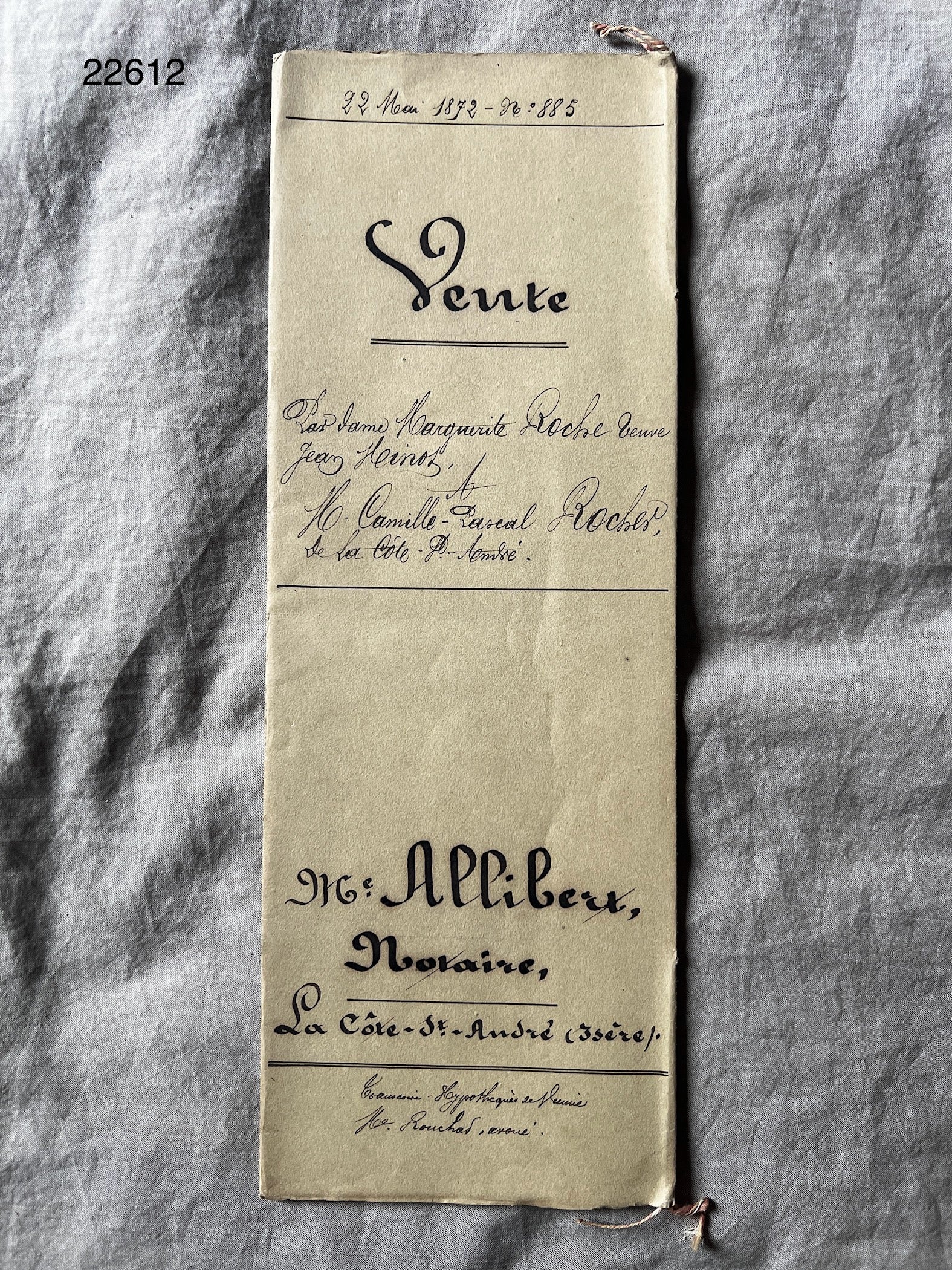 ☆19世紀の古紙 – France Antique 銀色アンティーク