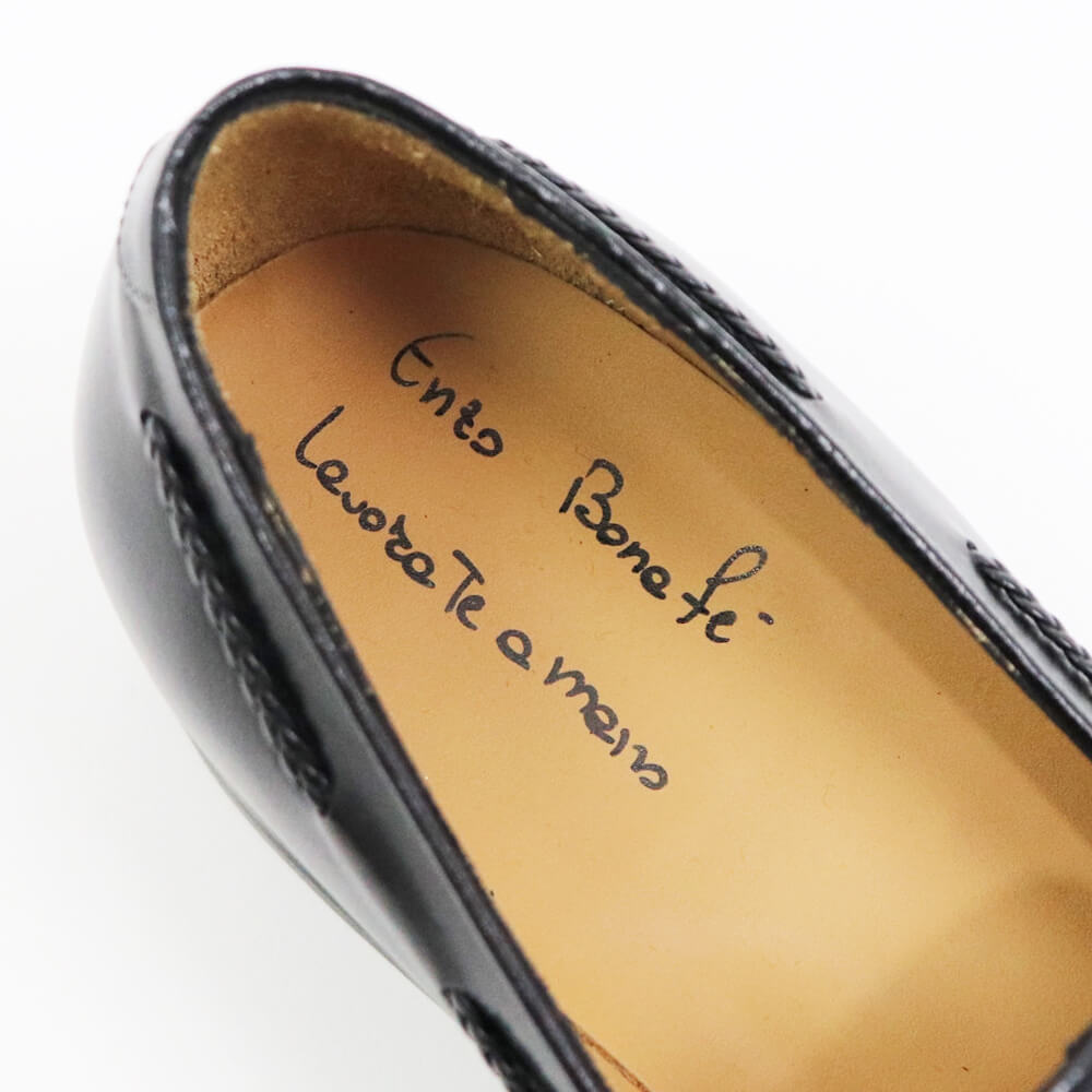 Enzo Bonafe（エンツォ ボナフェ）タッセルローファー【ブラック】国内