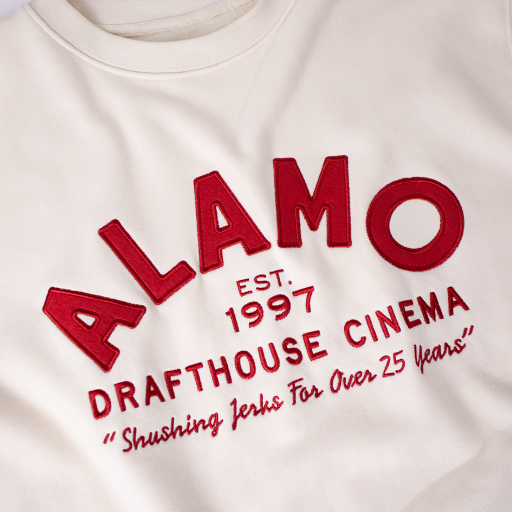 Alamo Drafthouse Shushing Since '97 Crew-Neck Sweatshirt – AlamoMart