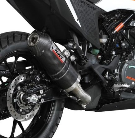 Mivv KTM 390 Adventure 20-24 スリップオン OVAL カーボン/カーボンエンド