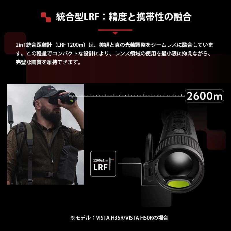 NOCPIX サーマルイメージング単眼鏡 VISTAシリーズ H50R | 光学機器