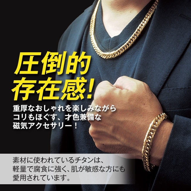 天然ダイヤ 喜平 チタン磁気ブレスレット【通常】｜nihonchokuhan(日本