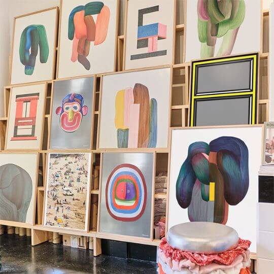 ロナン・ブルレック ポスター Drawing14 特注ホワイトフレームセット