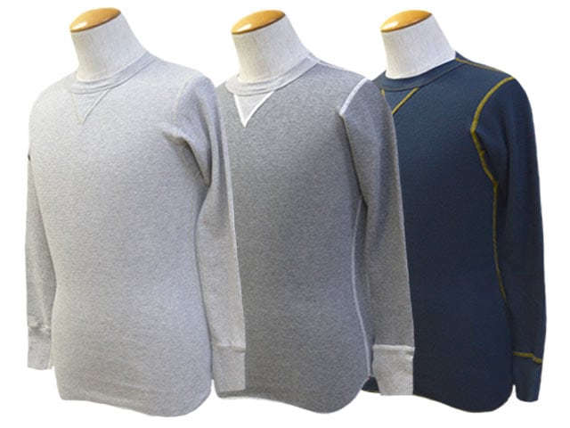 全3色【TWO MOON/トゥームーン】「Double V Thermal L/S Tee/ダブル