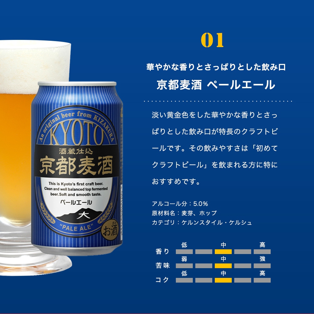 黄桜公式 クラフトビール おつまみセット （350ml×4缶） 【商品番号