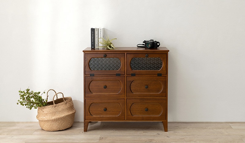 アンティーク風 チェスト 80｜B-COMPANY公式オンラインショップ